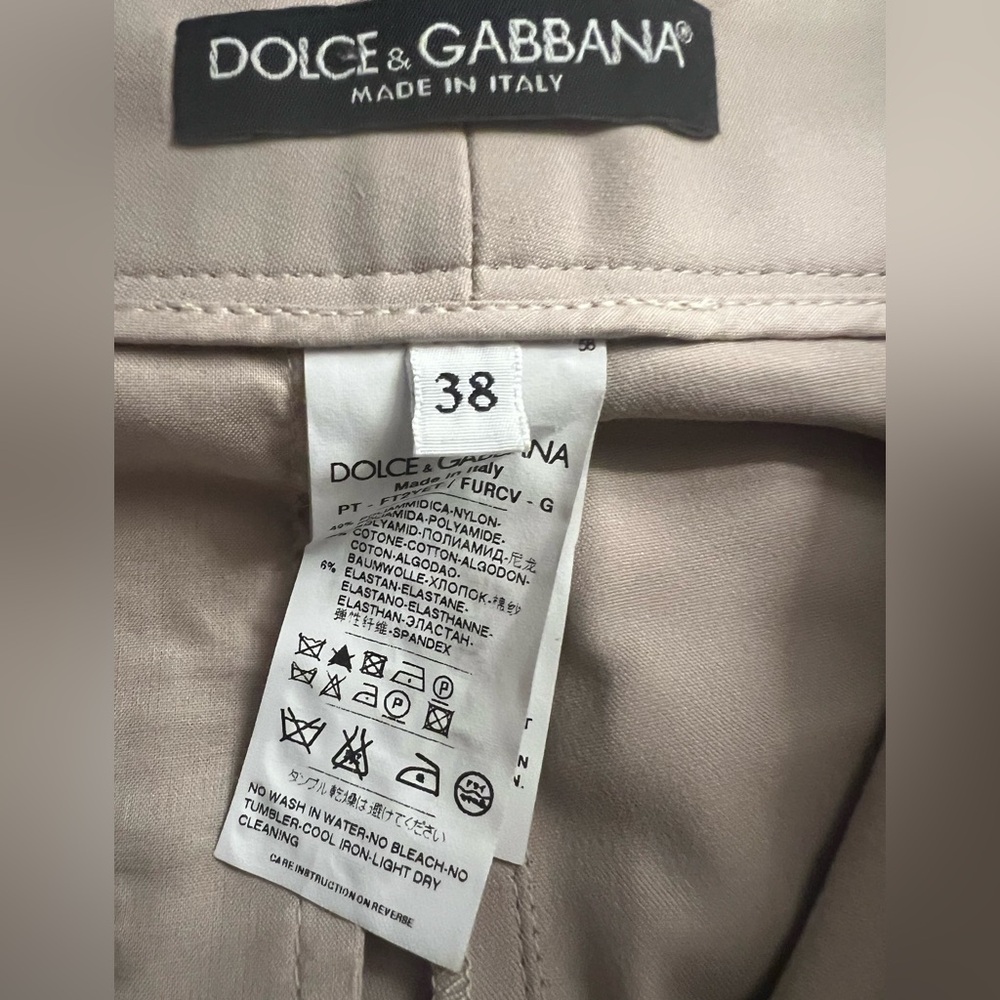NWT Dolce & Gabbana Beige Riding Horse Pants Italy Size 38 stretch Authentic - Picture 4 of 15
